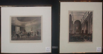 3 WORKS; BOARD OF TRADE; THE MINT; NEW STOCK EXCHANGE - Thomas Rowlandson