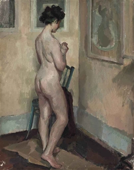 Life study of a female nude - Vivien J. Buley