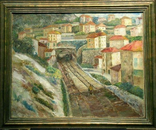 RAILROAD, MENTON by Joseph Biel