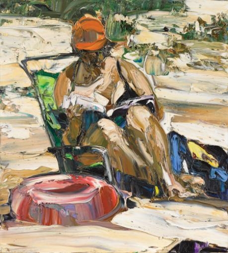 Beach Life (Swimming and Magazine) by Nicholas Harding, 2006