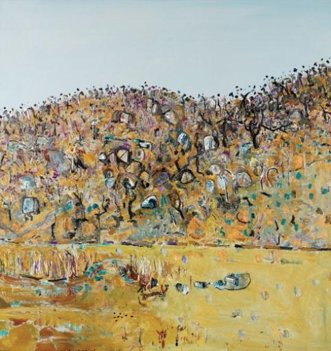 Artwork by Fred Williams, You Yangs Landscape, Made of oil on canvas