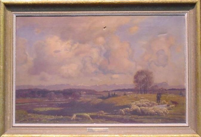 Artwork by Theodor Grätz, Ober bayern landschaft, Made of oil on canvas