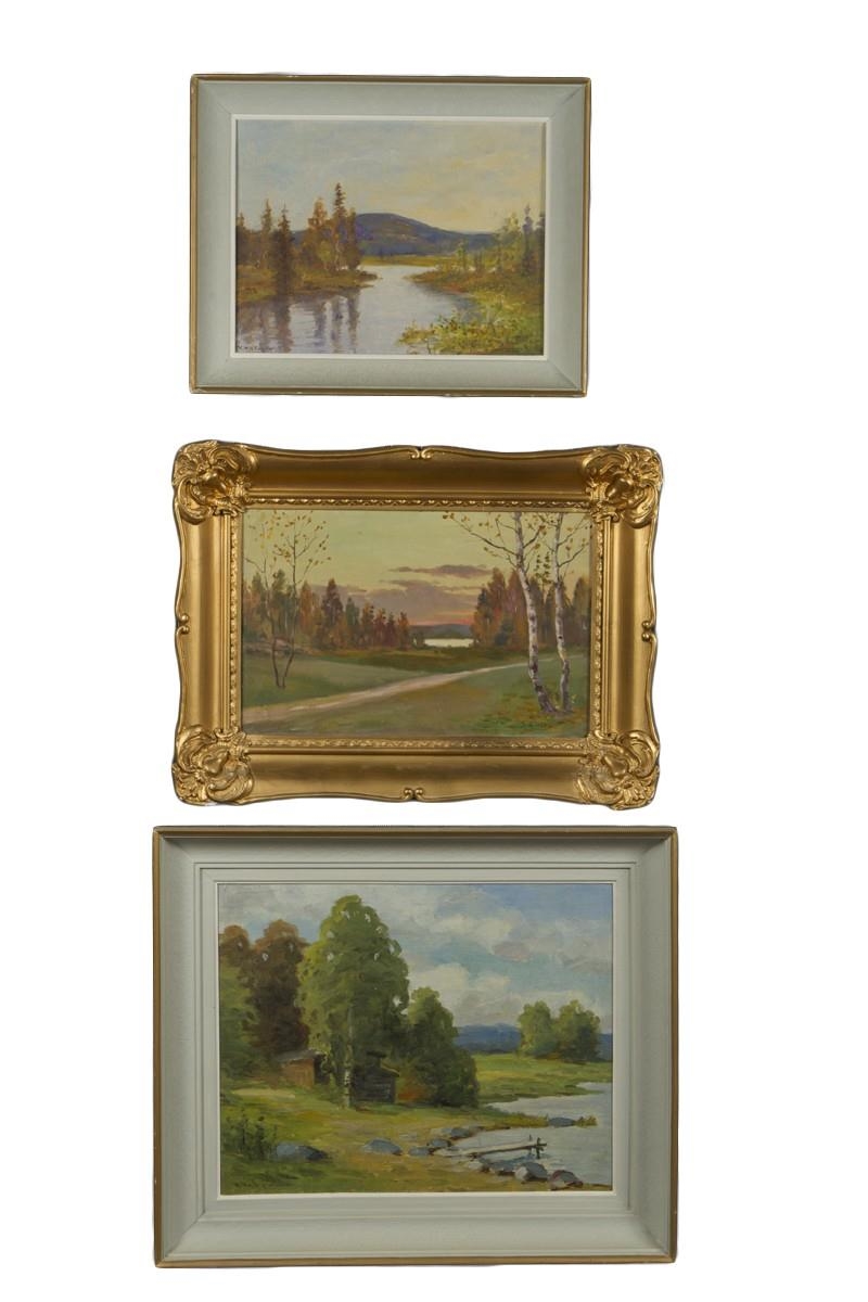 Artwork by Kauko Talpo, 3 works; Untitled, Made of oil