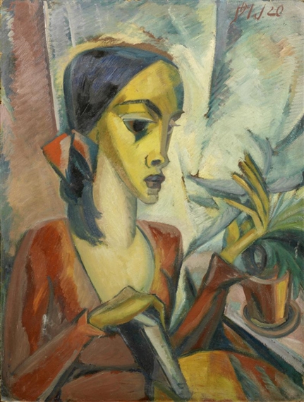 Portrait of a woman by Dorothea Maetzel-Johannsen, 1920