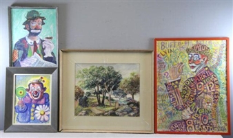 4 works: Untitled - David Abraham