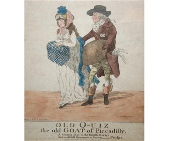 Old Q-Uiz The Old Goat of Piccadilly - R. Dighton