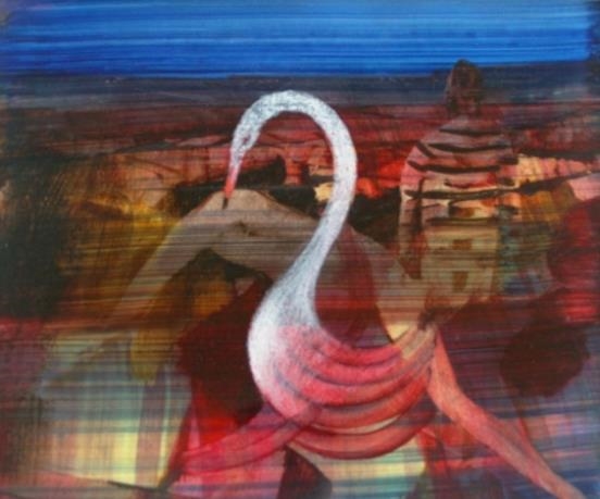 Sidney Nolan | Mrs Fraser and Bird II (1958) | MutualArt