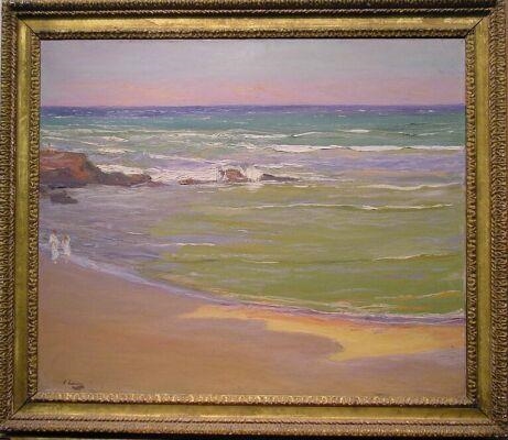 THE BEACH - EVENING, TANGIER BAY by John Lavery, 1920