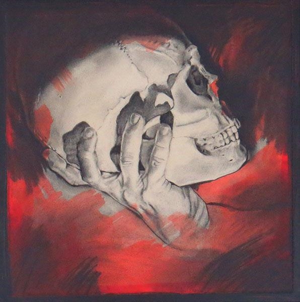 Artwork by Michael Freed, Vanitas, Made of Charcoal and Acrylic on paper on panel