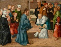 The raising of Lazarus - Master of the Pflockschen Altar