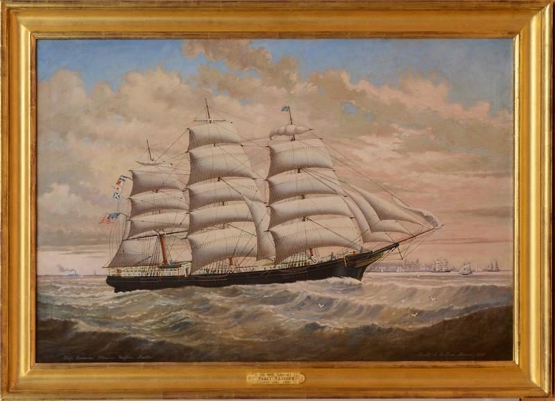 Artwork by Percy Sanborn, THE SHIP LEONORA, Made of Oil on canvas