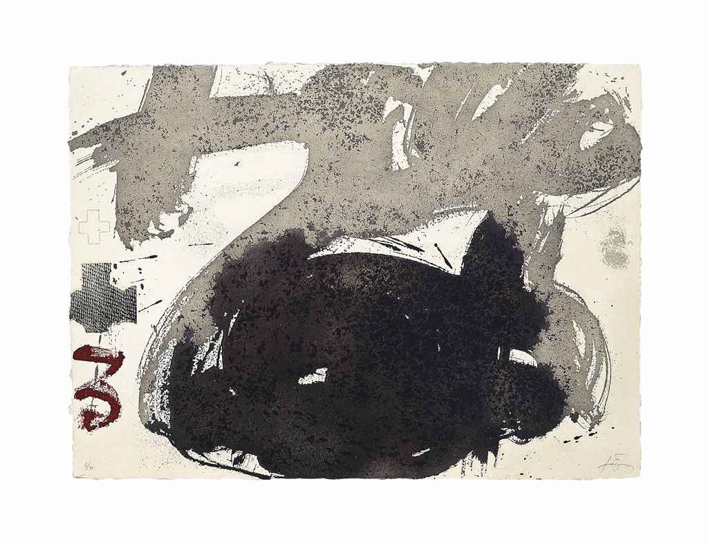 Artwork by Antoni Tàpies, Sac, Made of etching and collagraph in colours