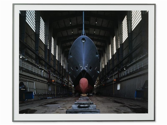 Frigate in Dock by Klaus Frahm, 2012