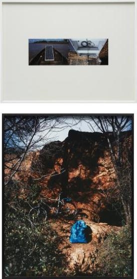 Quicksilver, Dryfit, Museumbrug (the boat); Mountain, Bike 26kg of bauxite by Simon Starling, 1999