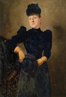 Portrait of Marie von Scala - Georg Lampe