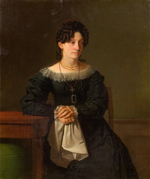 Portrait of a lady by Jørgen Roed