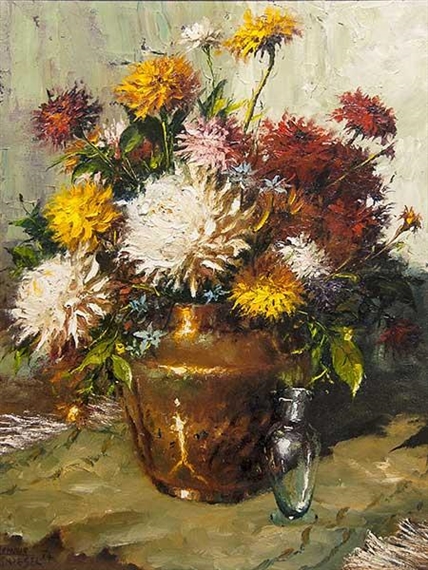 Still Life Flowers by Hennie Griesel