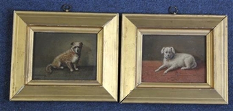 2 works; tudies of dogs - F. van Mechelen