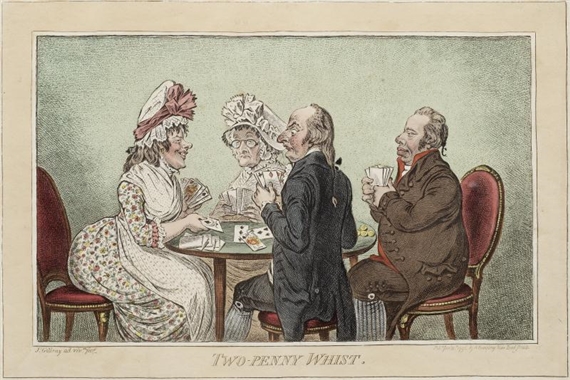 Two Penny Whist by James Gillray