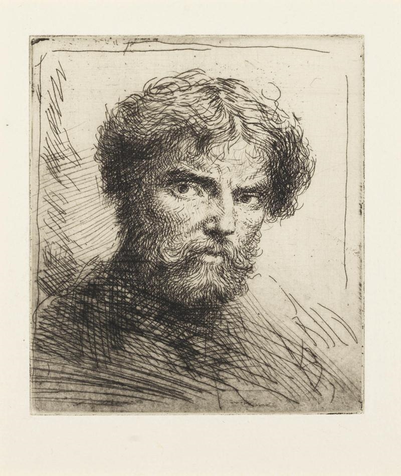 Augustus Edwin John | Portrait of the Artist: bust, bare-headed ...