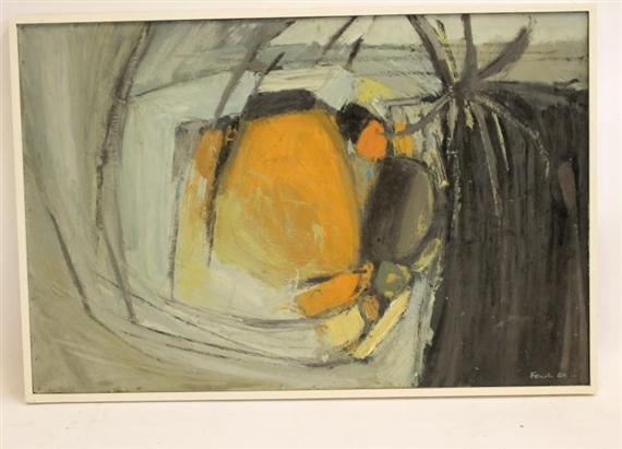 Lichen and Rocks by Gerald French, 1964