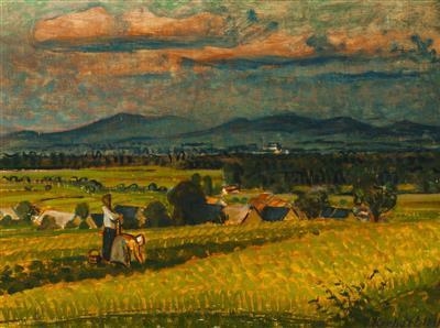 Landscape in the Kroměříž Area by Oldrich Kerhart, 1941