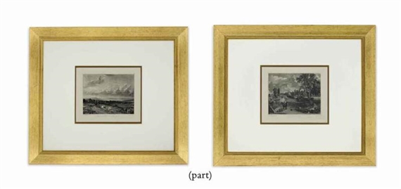 TWELVE MEZZOTINT VIEWS FROM VARIOUS SUBJECTS OF LANDSCAPE, CHARACTERISTIC OF ENGLISH SCENERY by John Constable, David Lucas, 1829-1838