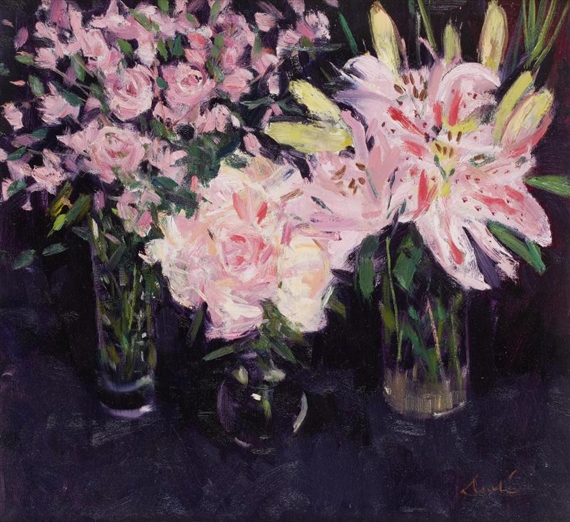 George Devlin | Arranging the Flowers | MutualArt