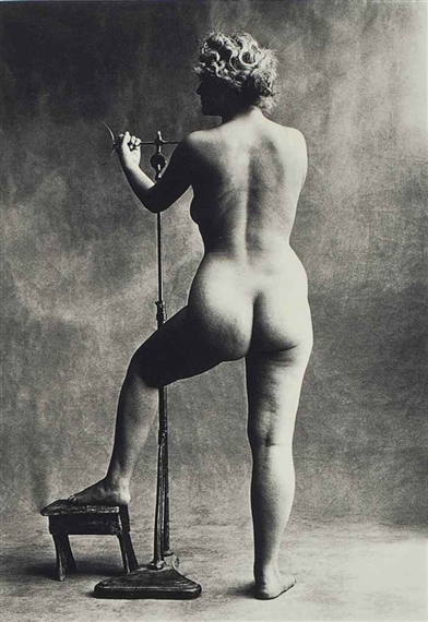 Sculptors Model, Paris, 1950 by Irving Penn, printed 1960