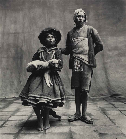 Cuzco Couple with Dog, 1948 by Irving Penn, 1948