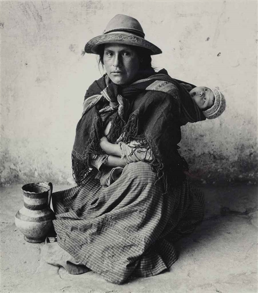 Young Woman with Jug, Cuzco, 1948 by Irving Penn, 1948