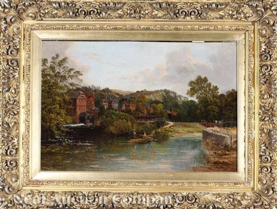 Two Fishermen on a Highland Pond by Richard Allam