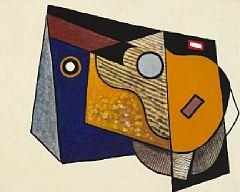 Composition with music instruments by Eugéne de Sala, 1931