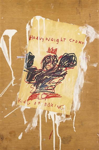 Jean-Michel Basquiat | HEAVYWEIGHT CROWN KING OF BOXING (1982) | MutualArt