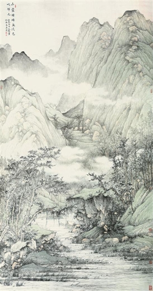Landscape by Xu Guangju