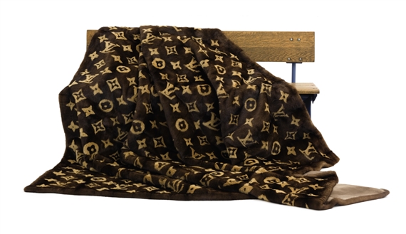 brown lv blanket