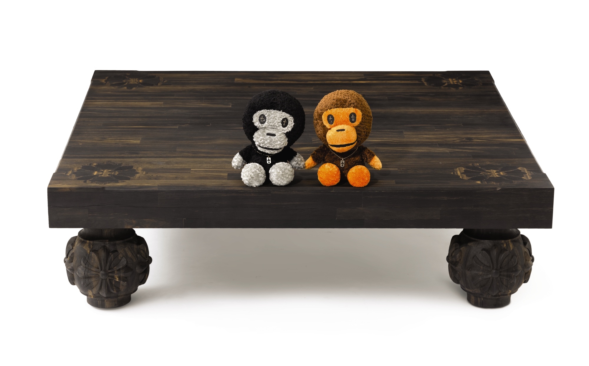 Chrome Hearts  TABLE BY RICHARD STARK WITH A PAIR OF BAPE BABY