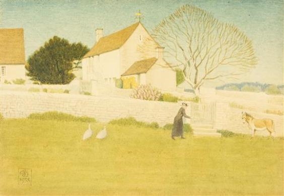 Country House by Joseph Edward Southall, 1938