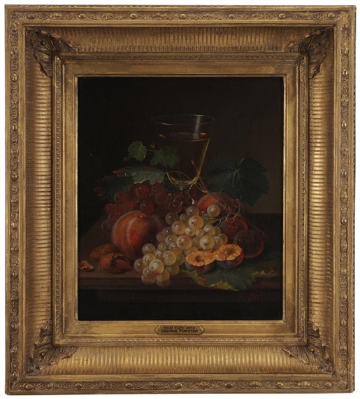 George E. Forster | Still Life with Fruit and Wine Glass | MutualArt