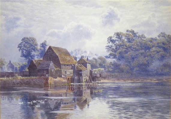 Fareham Mill, Hampshire by Martin Snape, 1914