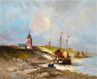 Dutch coastal scene - Harrij van Dongen