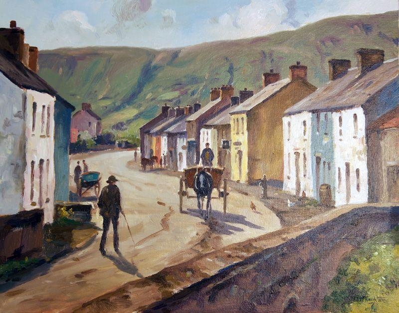 Donal McNaughton Village Scene MutualArt