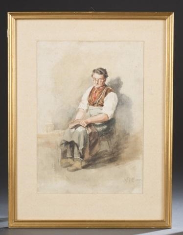 Max Rabes | Portrait of a seated man (1883) | MutualArt