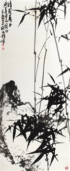 Bamboos Hanging scroll - Liu Changchao