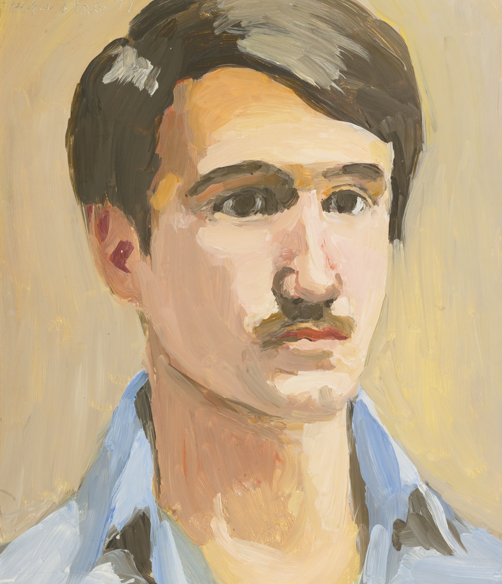 Artwork by Fairfield Porter, DAVID KERMANI AND JIMMY: TWO PORTRAITS, Made of each oil on masonite