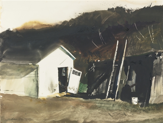 BARN LAMP by Andrew Wyeth, 1955