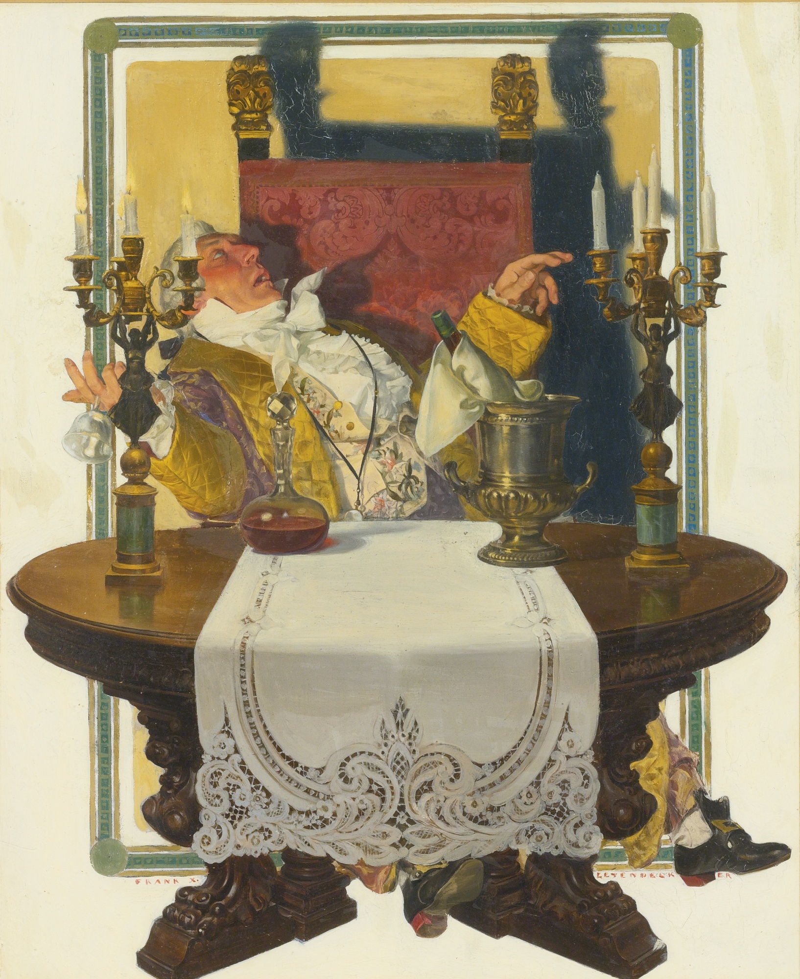 Frank Xavier Leyendecker | Arlecchino and Columbina | MutualArt