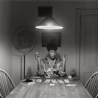 Untitled (Woman Playing Solitaire) from The Kitchen Table - Carrie Mae Weems