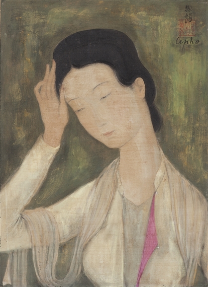 PORTRAIT OF A LADY by Lê Phổ, 1938