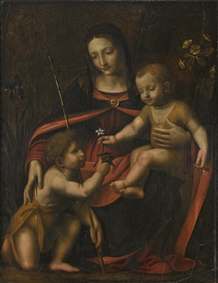 Bernardino Luino | The Virgin and Child with the infant St. John the ...